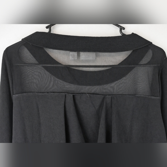 Tribal Jeans Black Long Sleeve Top Med. - Picture 3 of 5